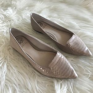 Vince Camuto snake print flats
